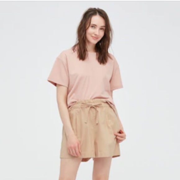 Uniqlo Linen Cotton Relaxed Shorts NWT - Picture 2 of 9